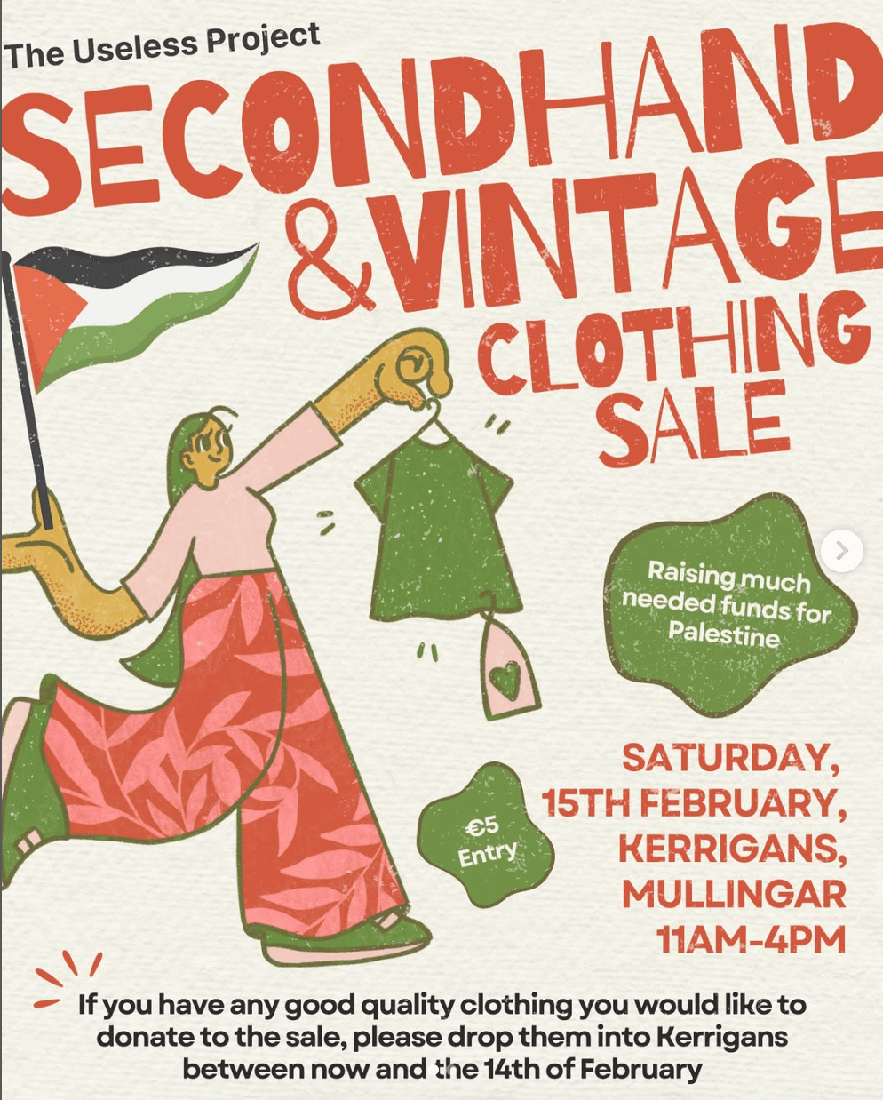 Secondhand & Vintage Clothing Sale, Midlands Fundraiser - Image 1